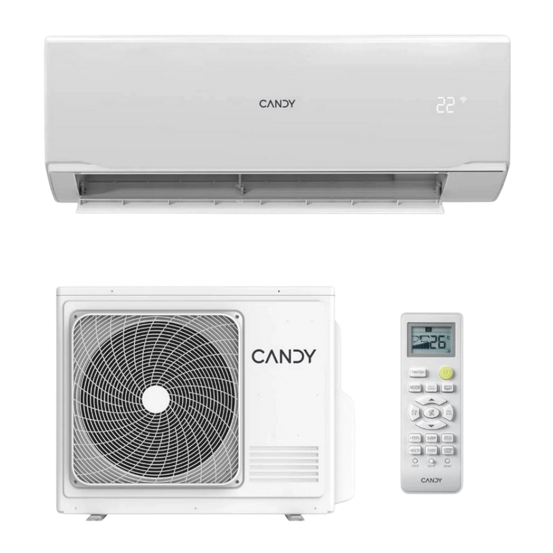 Aparat de aer condiționat Split Candy Pura CY-18RAIN-A/CY-18RAOUT-A Alb - până la 45 m² | 18 kBTU/h | A++ | R-32