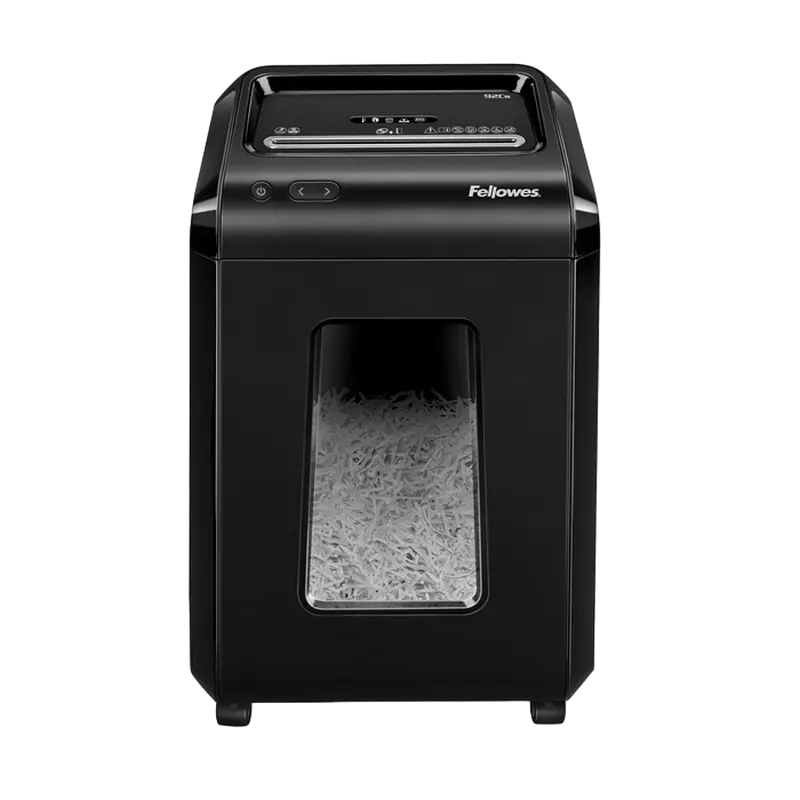 Tocător Fellowes PowerShred® 92Cs Negru - 25 l