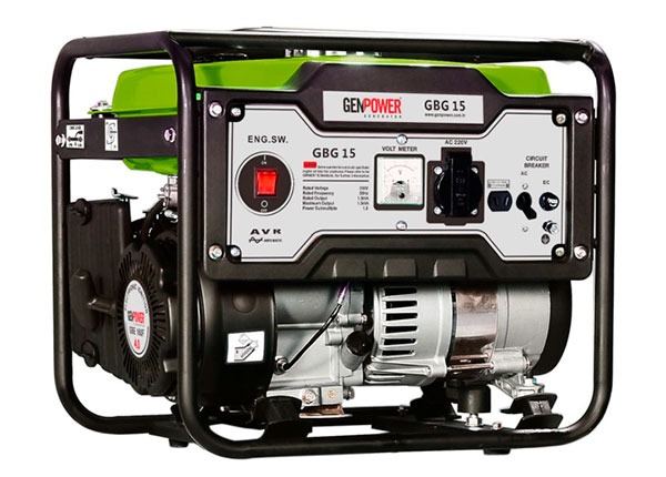 Бензиновый генератор GENPOWER GBG15 1,0 - 1,2 KW 3000 об/мин - 50Hz 230V