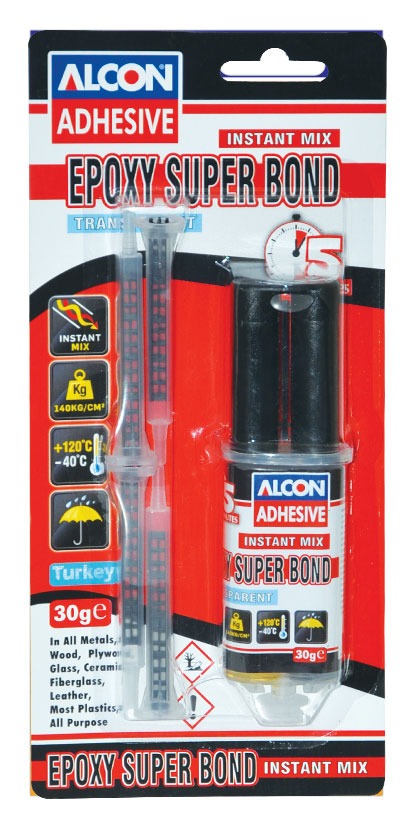 M-2313 Клей эпоксидный SUPER BOND, прозрачный 2x15 ml (Шприц-Blister) 30 ml