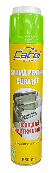 Spuma spray pentru curatarea textil de interior 650ml (Vanilla) Catol