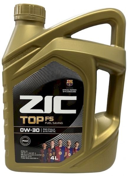 Масло моторное ZIC TOP FS 0W-30 4L Fully Synthetic