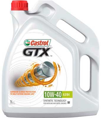 Моторные масла Castrol GTX 10W-40 A3/B4 5л