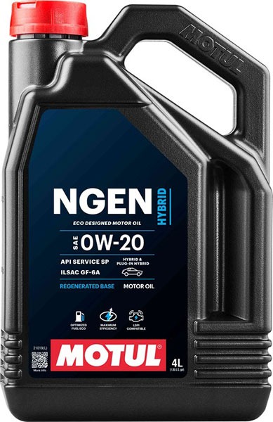 111902 MOTUL 0W20 NGEN HIBRID 4L масло моторное