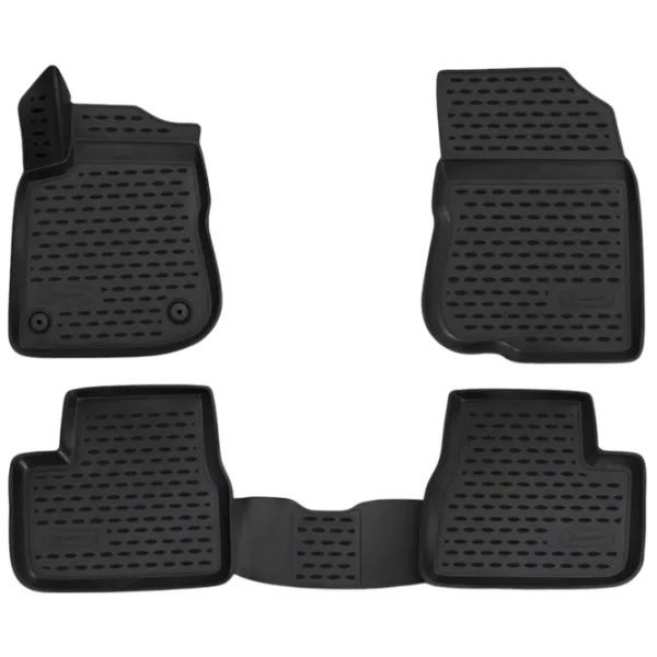 61425 Peugeot 2008 (2013-) covoraș de cauciuc auto pentru interior 3D cu suport pentru călcâi