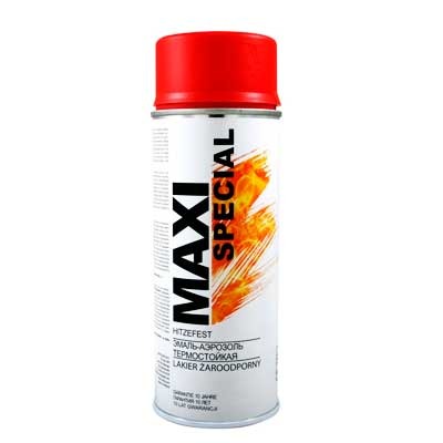 Термостойкая краска Maxi Color RAL0015 красная 400ml
