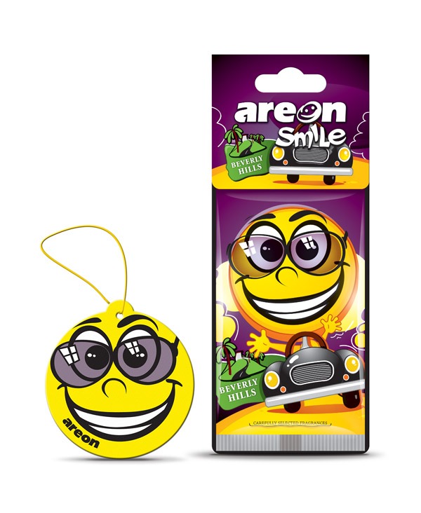 Ароматиз. Areon Smile Dry 1шт. сух. (Beverly Hills)