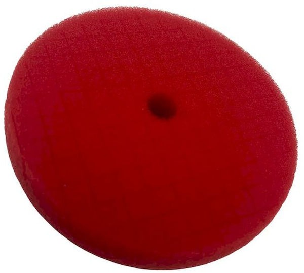 MaxShine 2073148RW Low Profile Red Foam Finishing Pad - Rubber Backed 5 inch