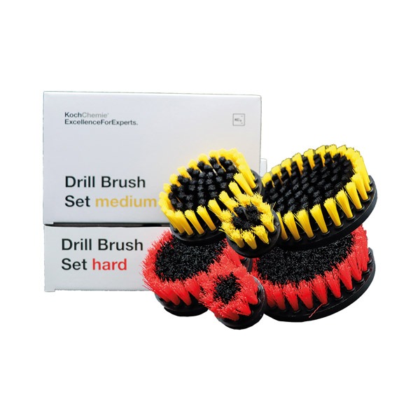 9998271 / Drill Brush Set Medium Set de perii Koch Chemie cu grad mediu de duritate pentru șurubelniță electrică (set 3 buc.)