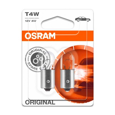 Лампа Osram 3893-02B 4W 12V BA9S T4W