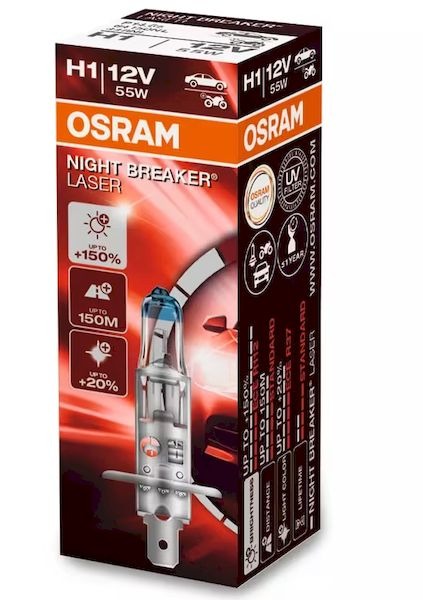 Bec auto Osram 64150 NL +150% H1 12V 55W