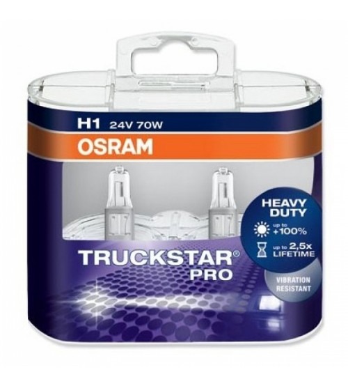 Bec auto OSRAM H1 TRUCKSTAR PRO 24V 70W P14.5s (64155TSP BOX)