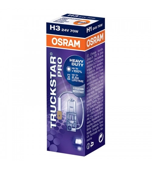 Bec auto OSRAM H3 TRUCKSTAR PRO 24V 70W PK22s (64156TSP)
