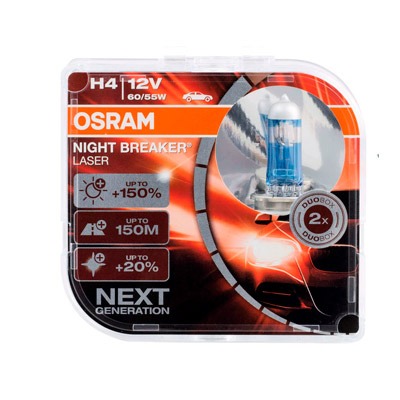 Lampa cu halogen Osram 64193 NL +150% H4 12V 60/55W