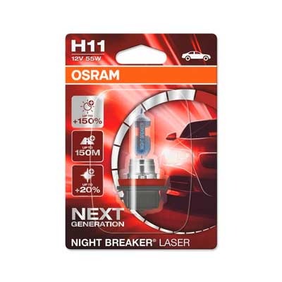 Lampa cu halogen Osram Night Breaker Laser +150% H11 12V
