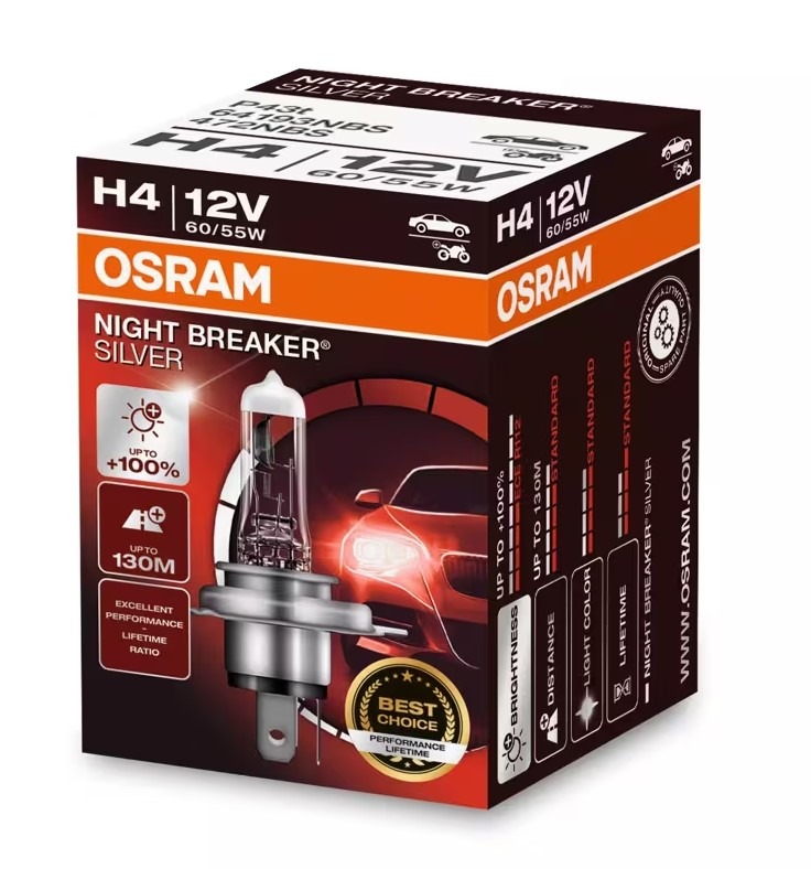 Bec auto Osram 64193 NBS 60/55W 12V P43T H4