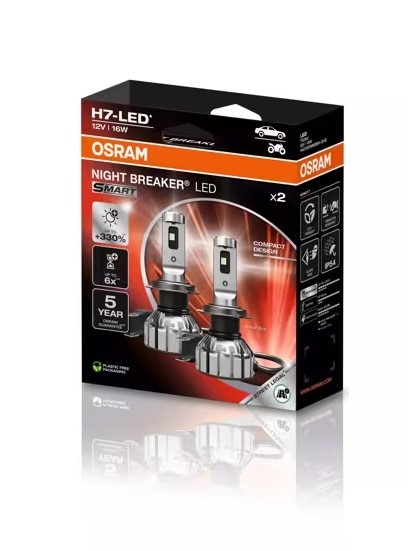 Bec auto Osram 64210 DWNBSM-2HB 16W 12V PX26D LED SMART H7