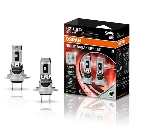 Bec auto Osram 64210 DWNBSP-2HB 16W 12V PX26D LED SPEED H7