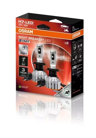 Bec auto Osram 64210 DWNBST-2HB 16W 12V PX26D LED START H7