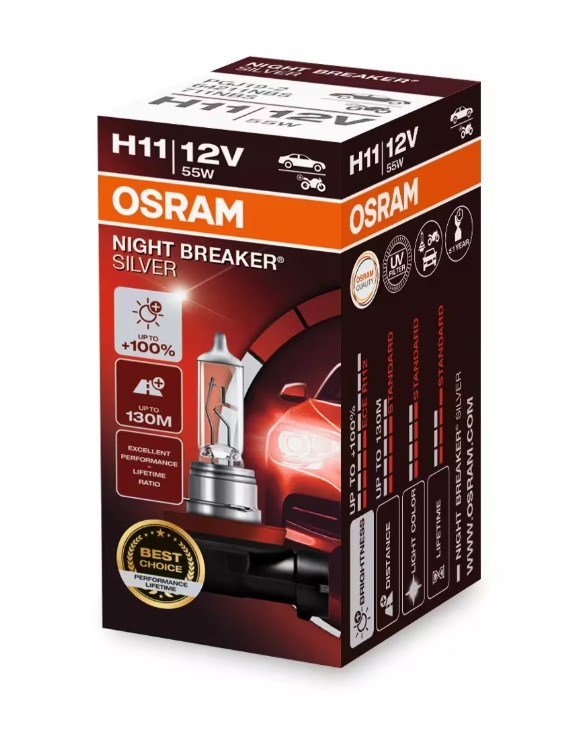 Bec auto Osram 64211 NBS 55W 12V PGJ19-2 H11