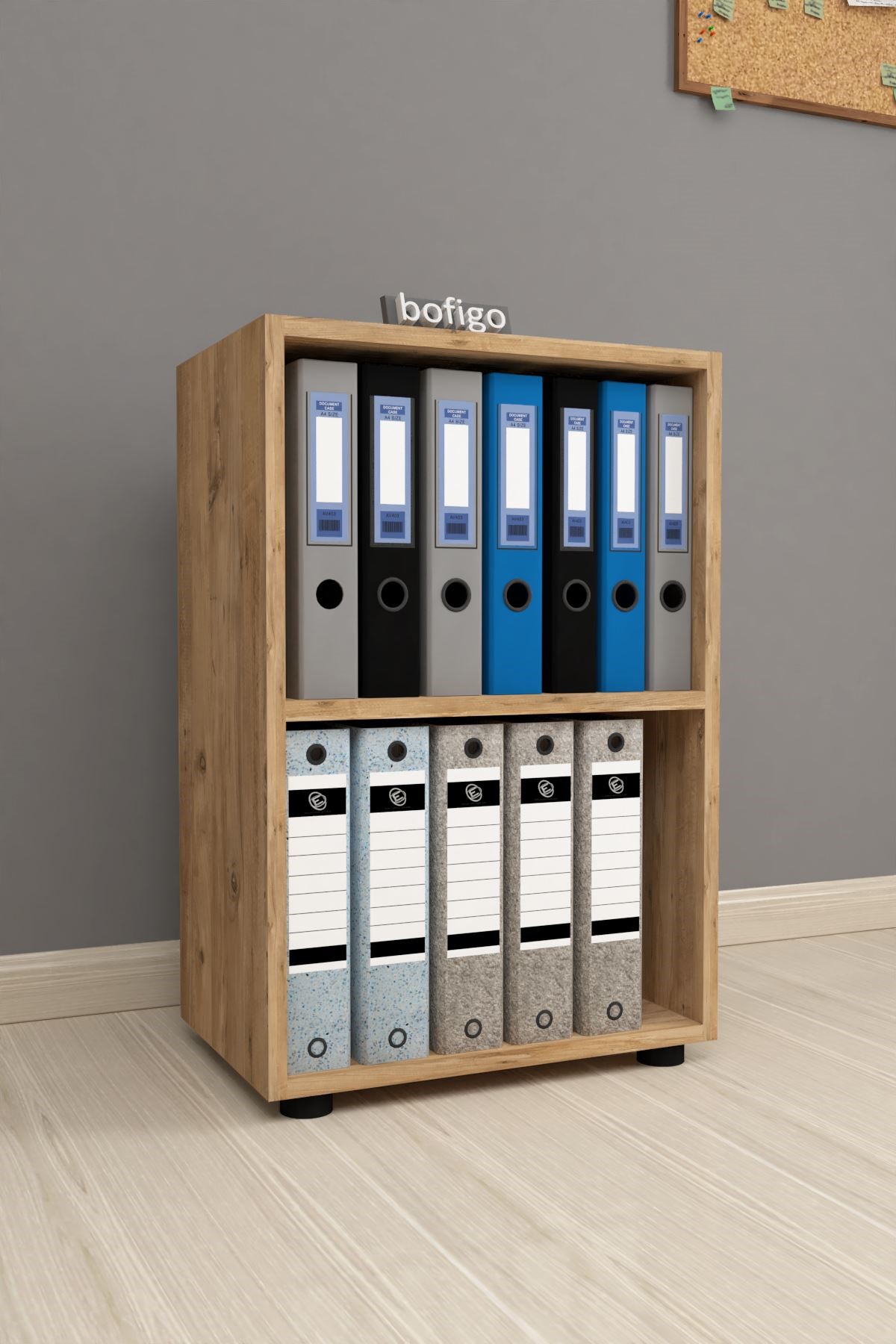  Библиотека с 2 папками Nex Home Folder 49 x 30 x 73 см, Дуб