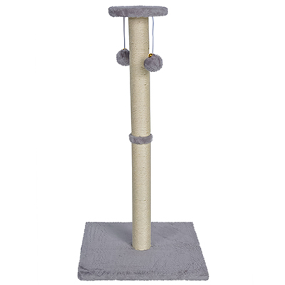  Игровой набор для кошек Jumi, с платформой, кроваткой, с игрушкой, 81x40x40 см, Серый