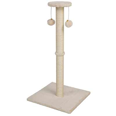  Игровой набор для кошек Jumi, с платформой, кроваткой, с игрушкой, 81x40x40 см, Бежевый